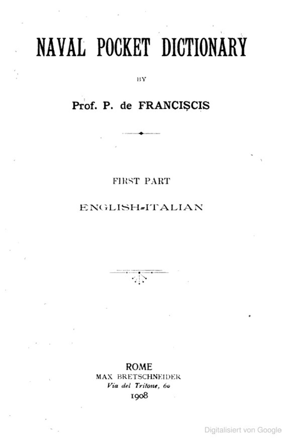 Cover für Naval pocket dictionary