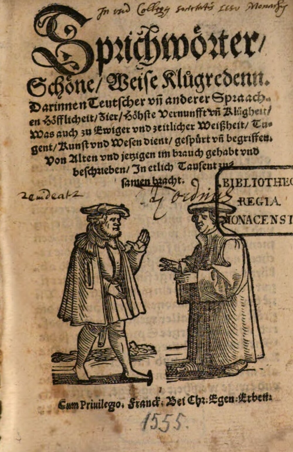 Cover für Sprichwörter, Schöne, Weise Klůgredenn