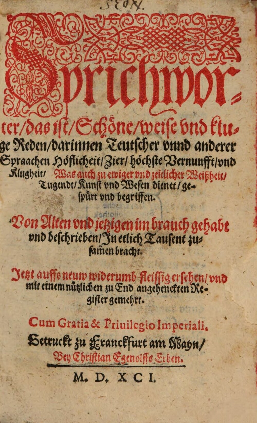 Cover für Sprichworter