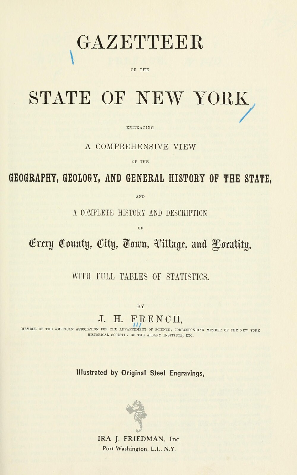 Cover für Gazetteer of the state of New York
