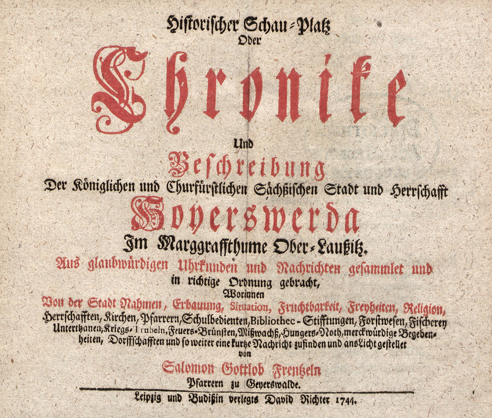 Cover für Historischer Schau-Platz