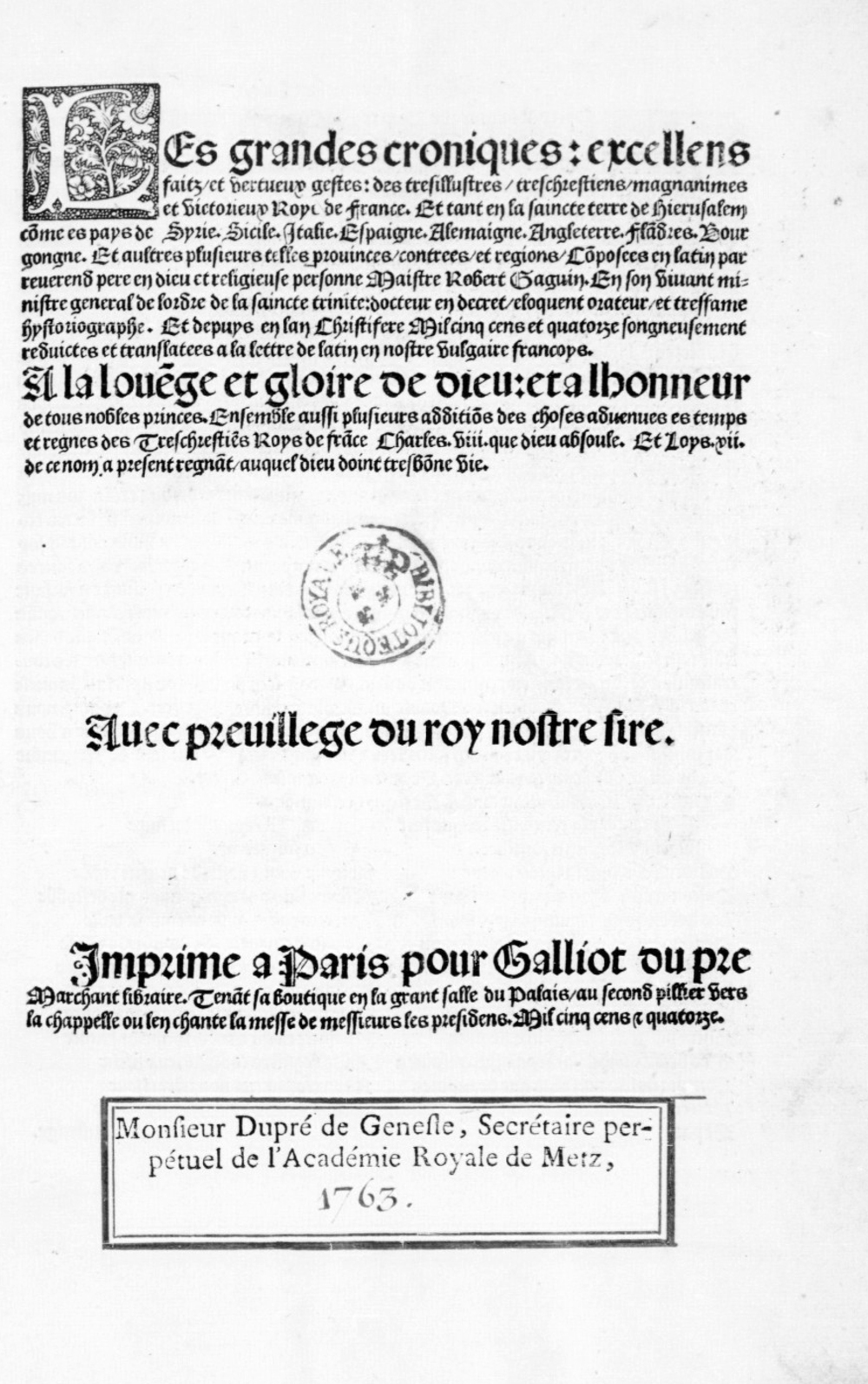 Cover für Les grandes chroniques