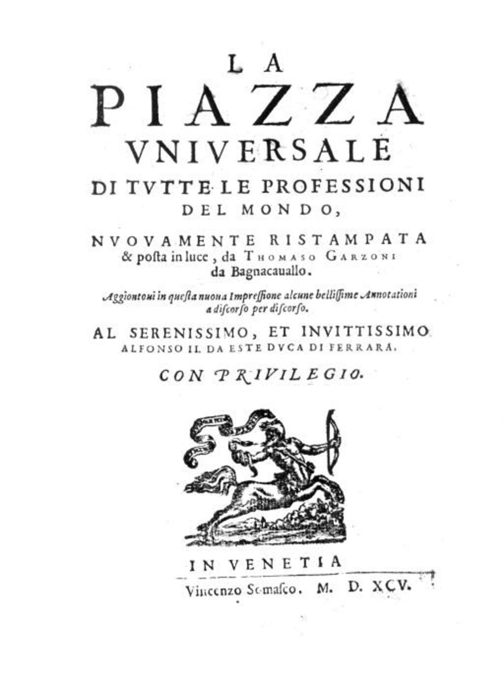 Cover für La piazza universale di tutte le professioni del mondo