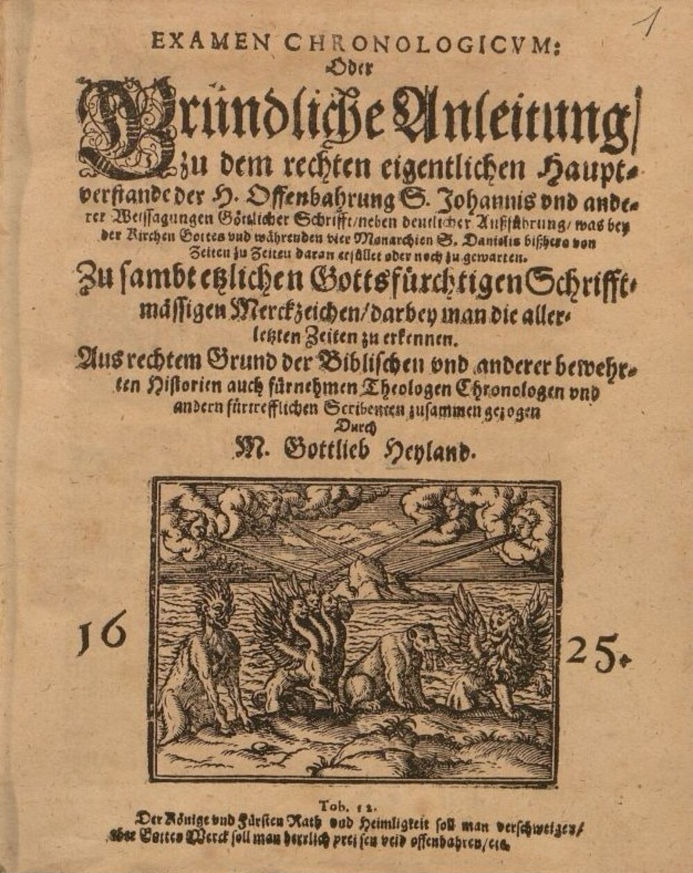 Cover für Examen chronologicum