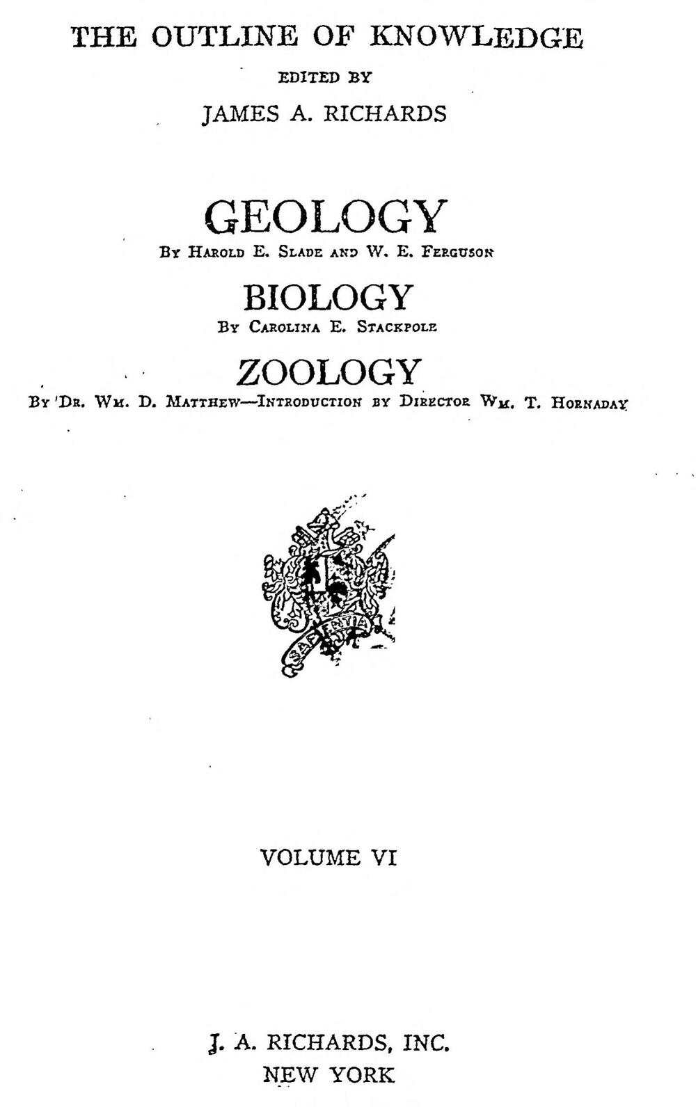 Cover für Geology. By Harold E. Slade and W. E. Ferguson