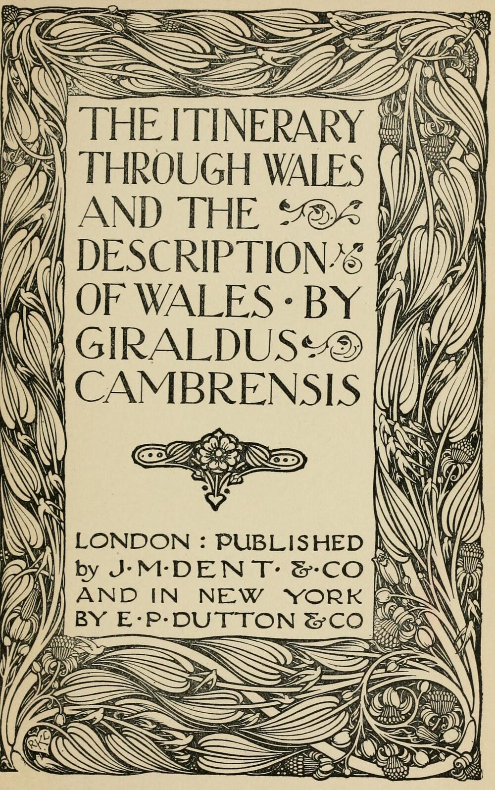 Cover für The itinerary through Wales and the description of Wales