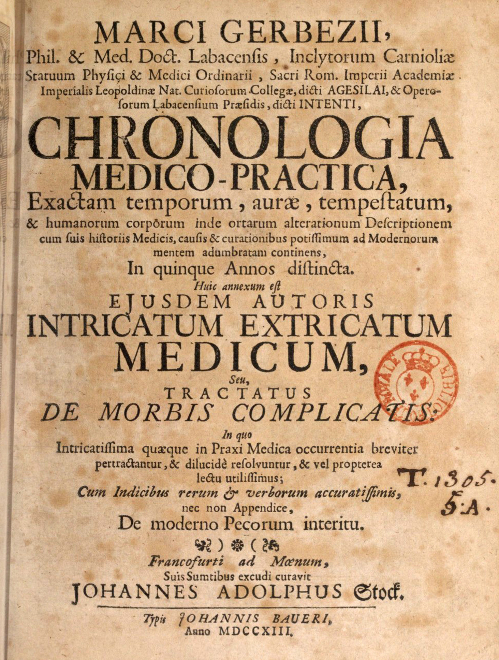 Cover für Chronologia Medico-Practica