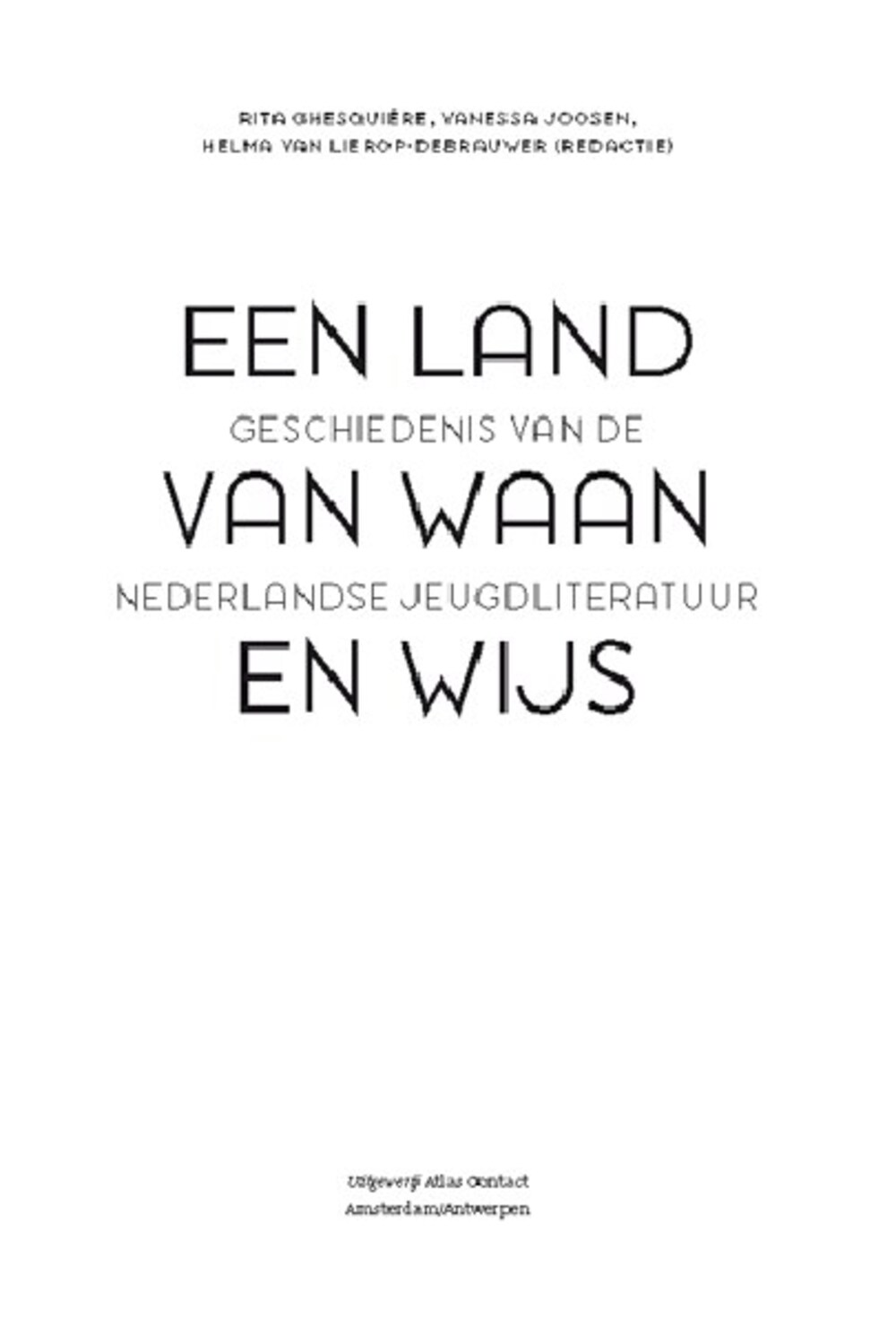 Cover für Een land van waan en wijs