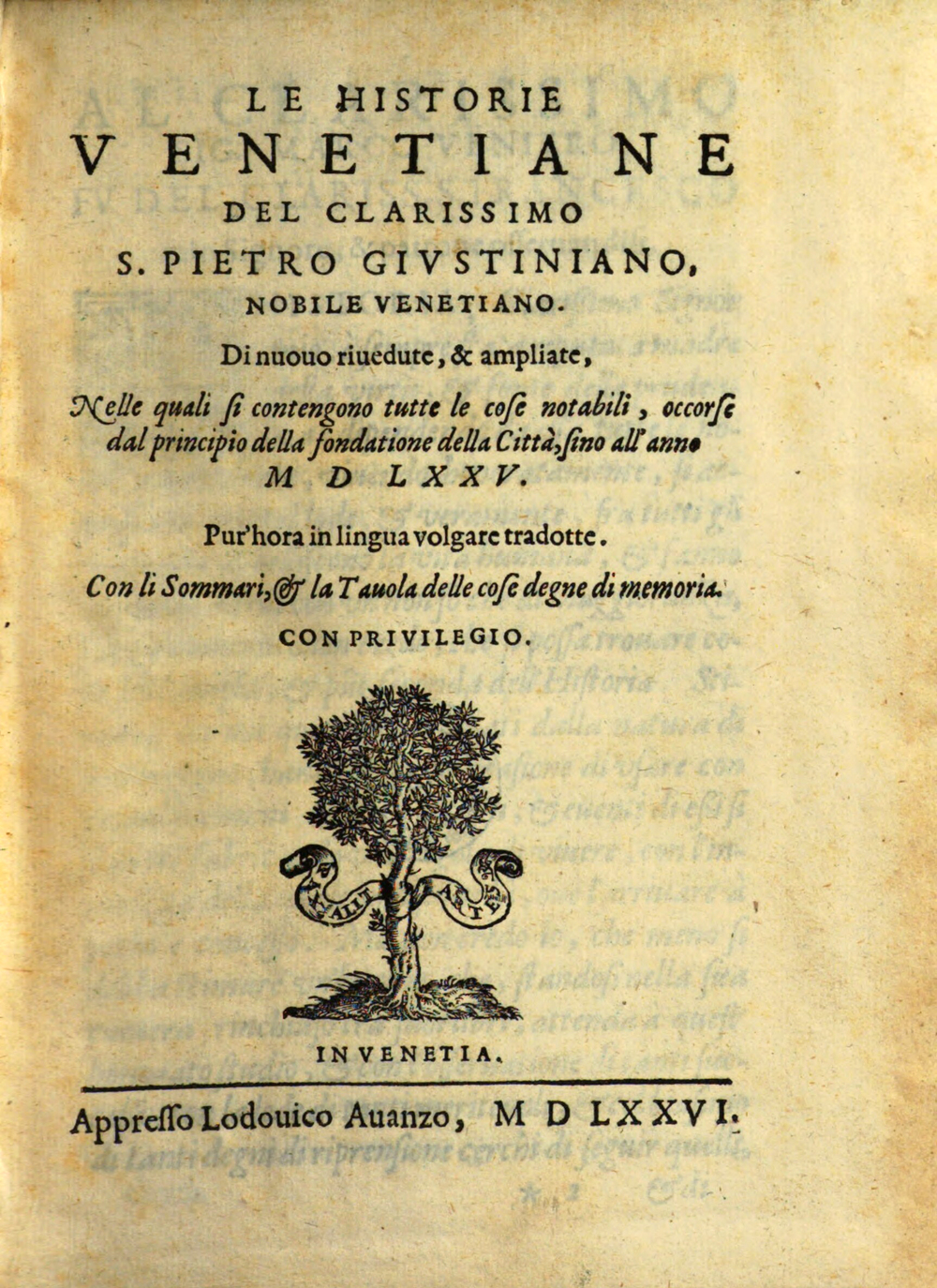 Cover für Le historie venetiane