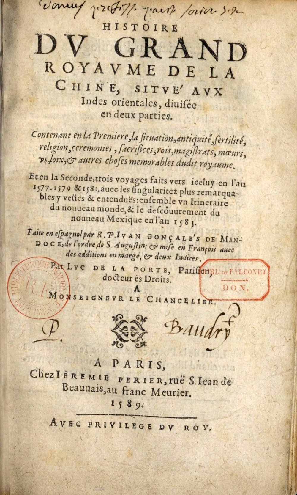 Cover für Histoire du grand royaume de la Chine