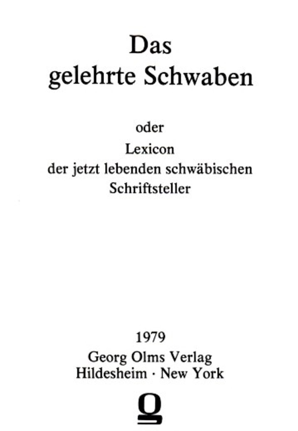 Cover für Das gelehrte Schwaben