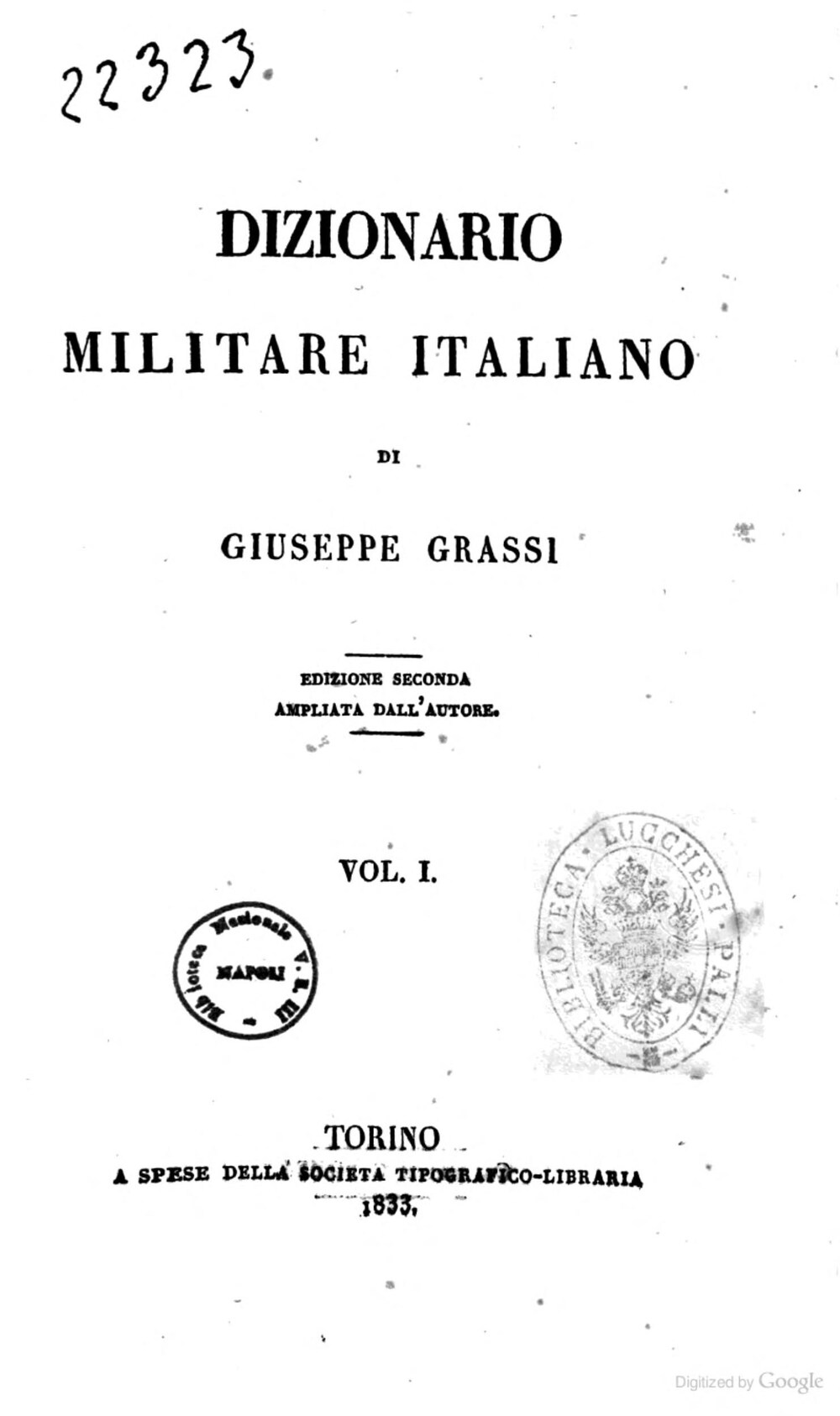 Cover für Dizionario militare italiano