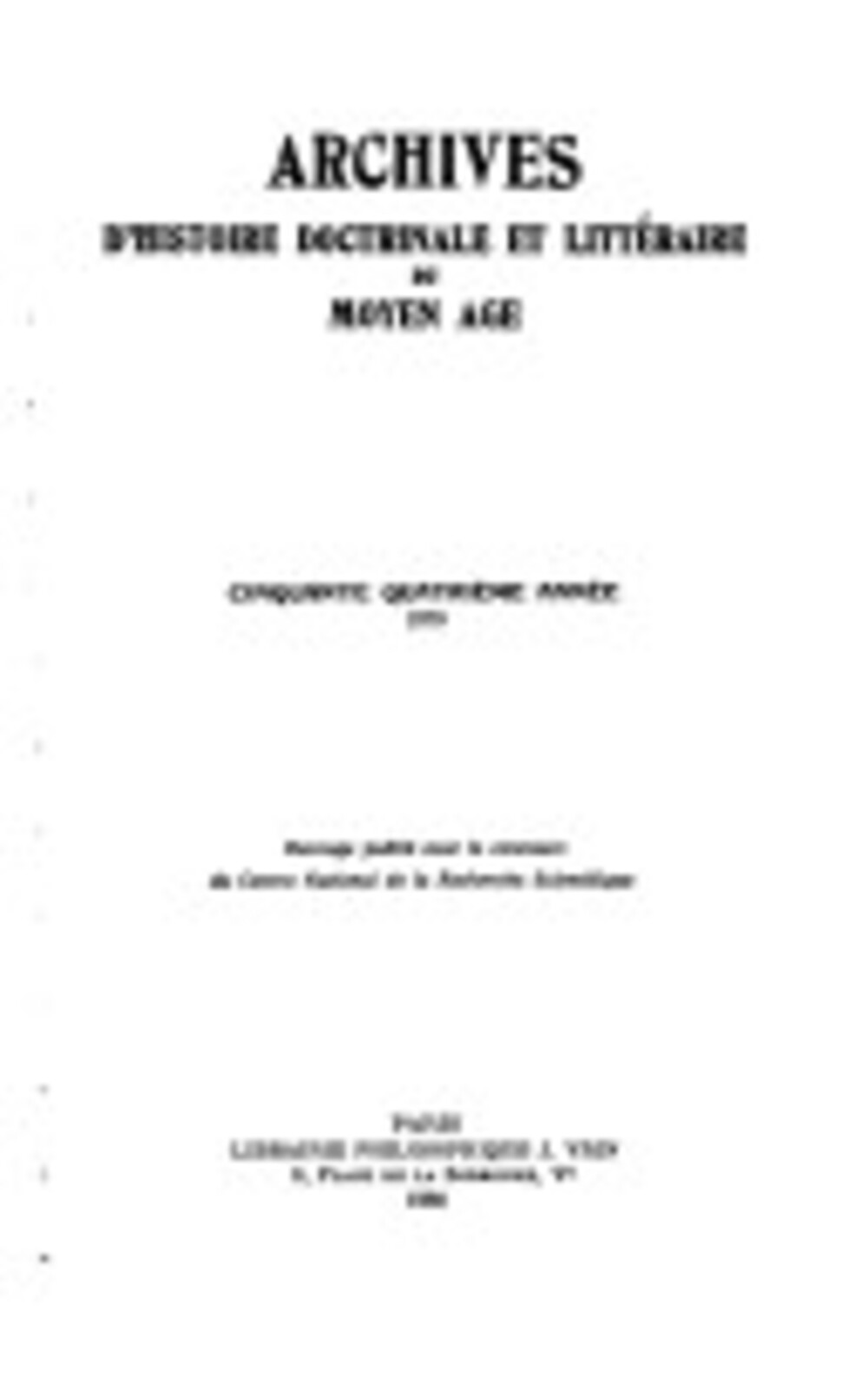 Cover für La diffusion du Secretum Secretorum (Sirr-al-Asràr) dans l'Europe occidentale