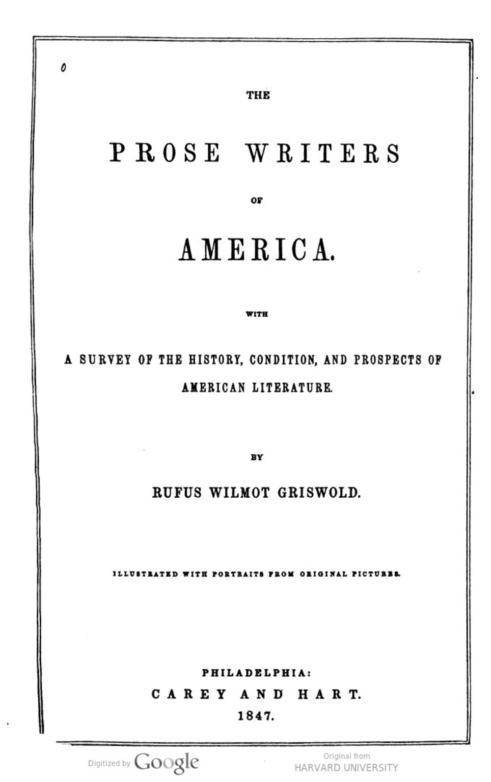 Cover für The prose writers of America
