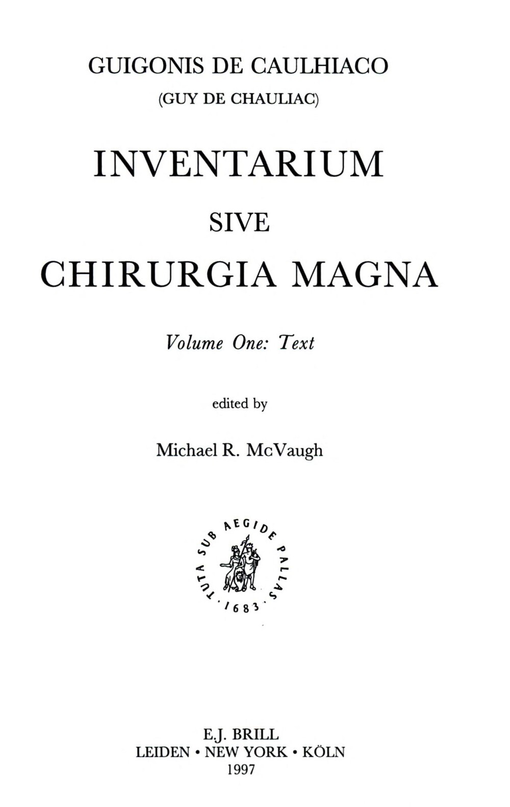 Cover für Inventarium sive Chirurgia magna