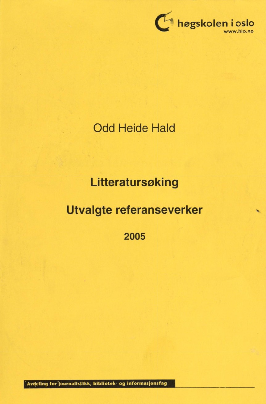 Cover für Litteratursøking