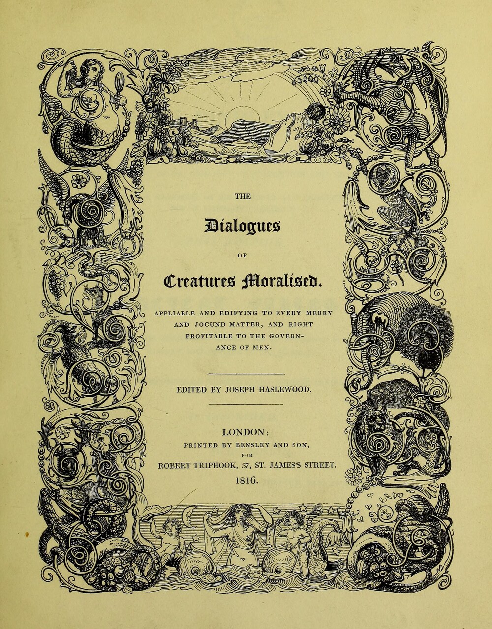 Cover für The Dialogues of creatures moralised