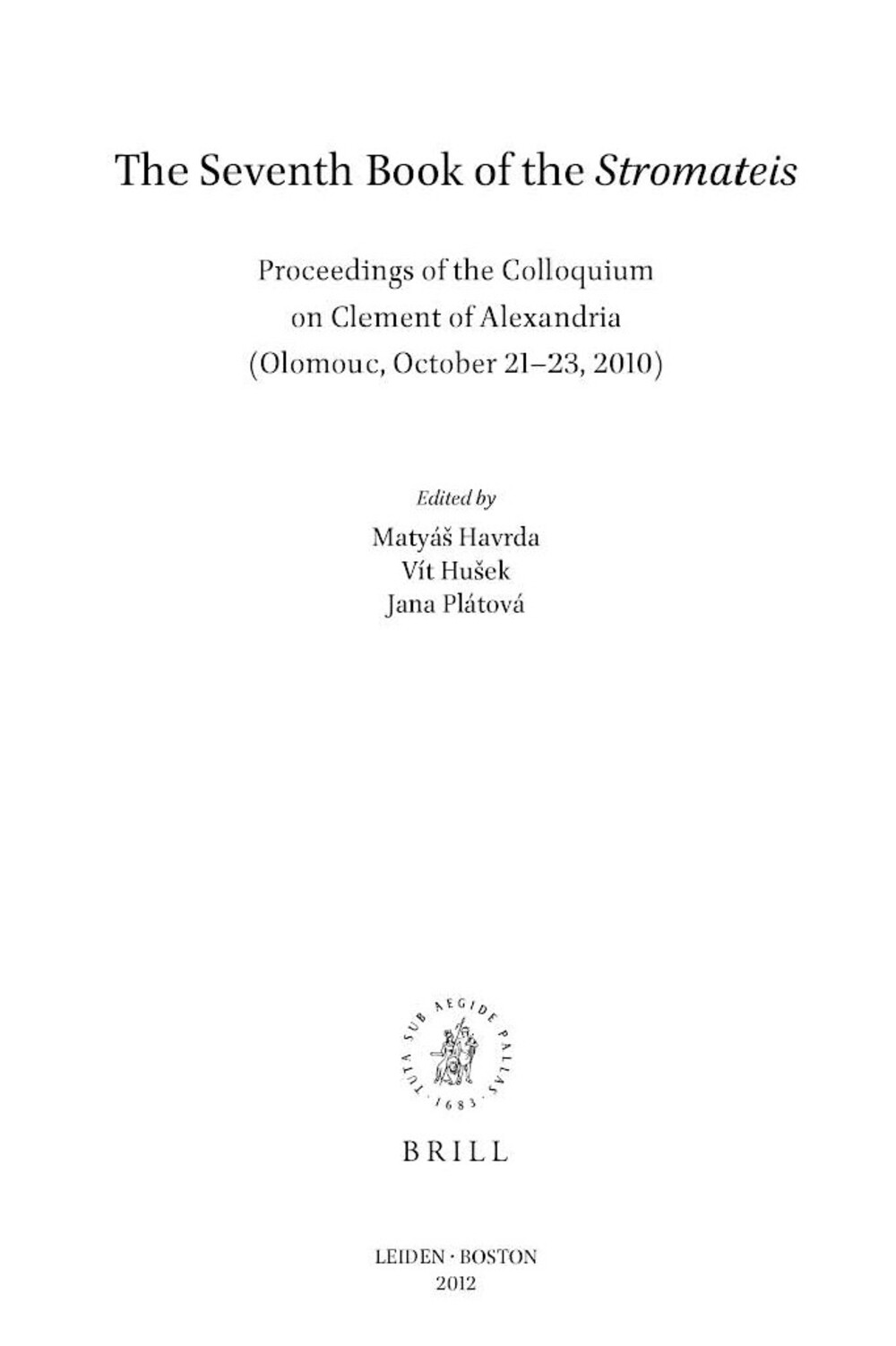 Cover für The idea of martyrdom in Stromateis VII