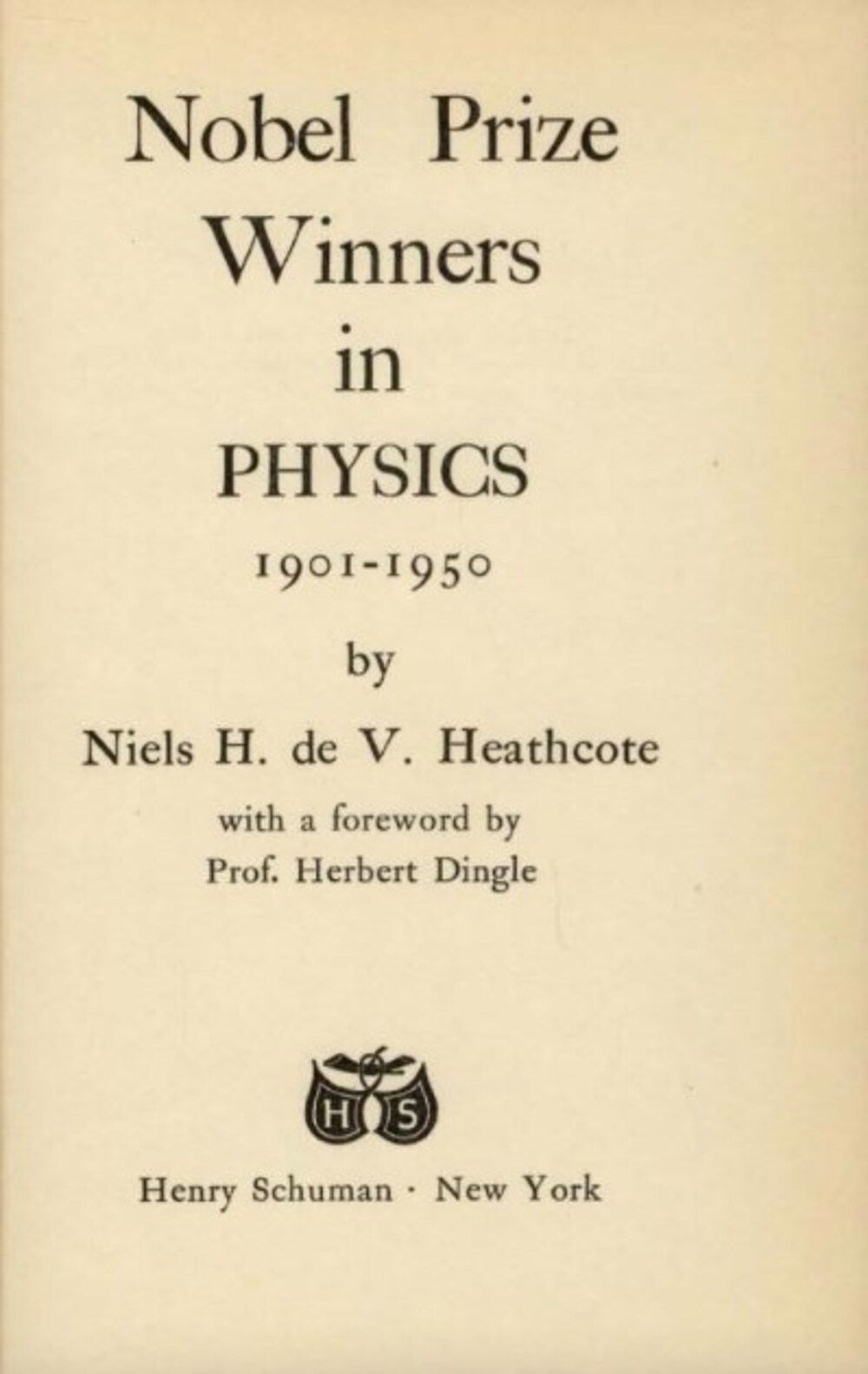 Cover für Nobel prize winners in physics 1901-1950