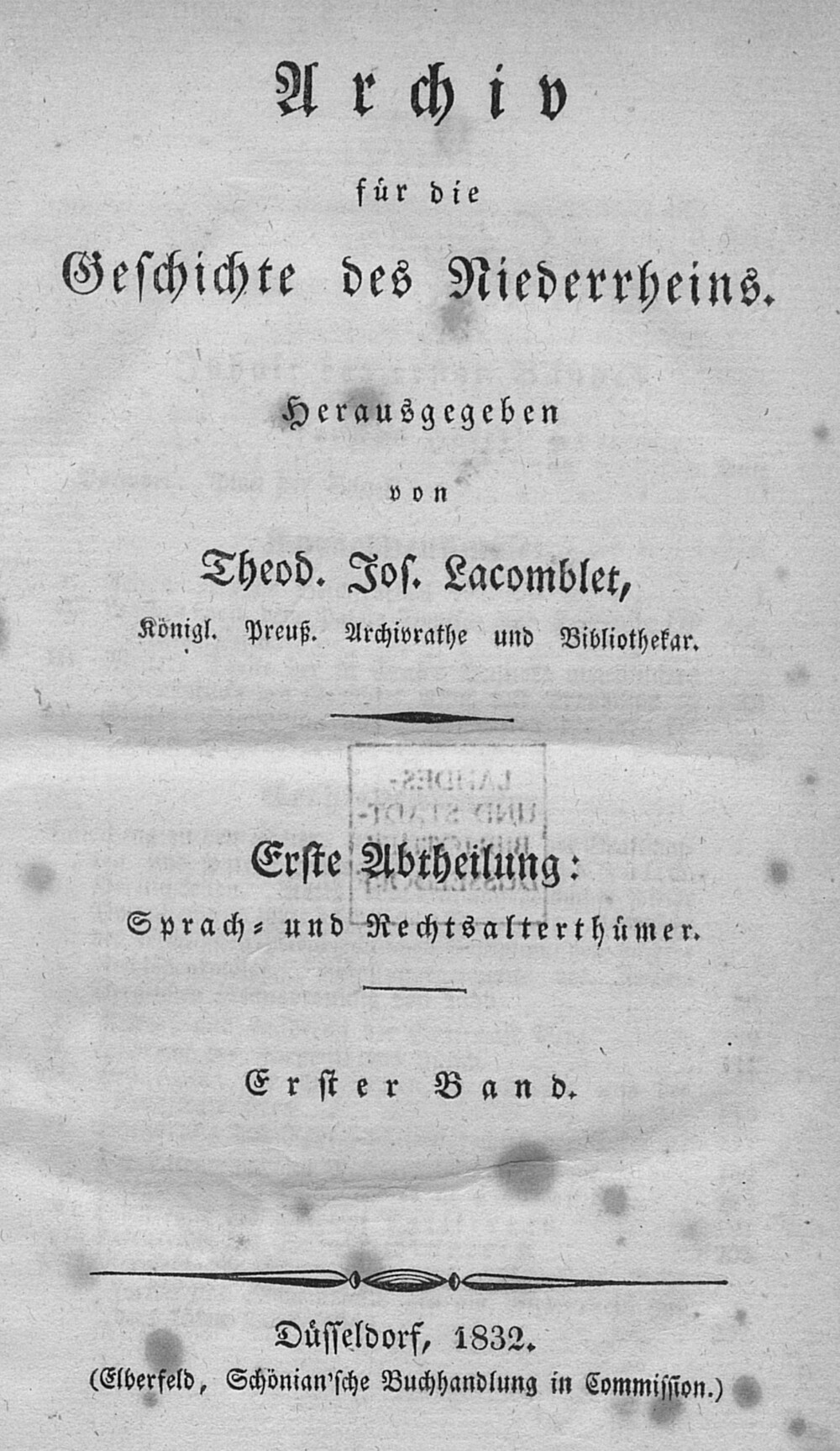 Cover für Heberolle