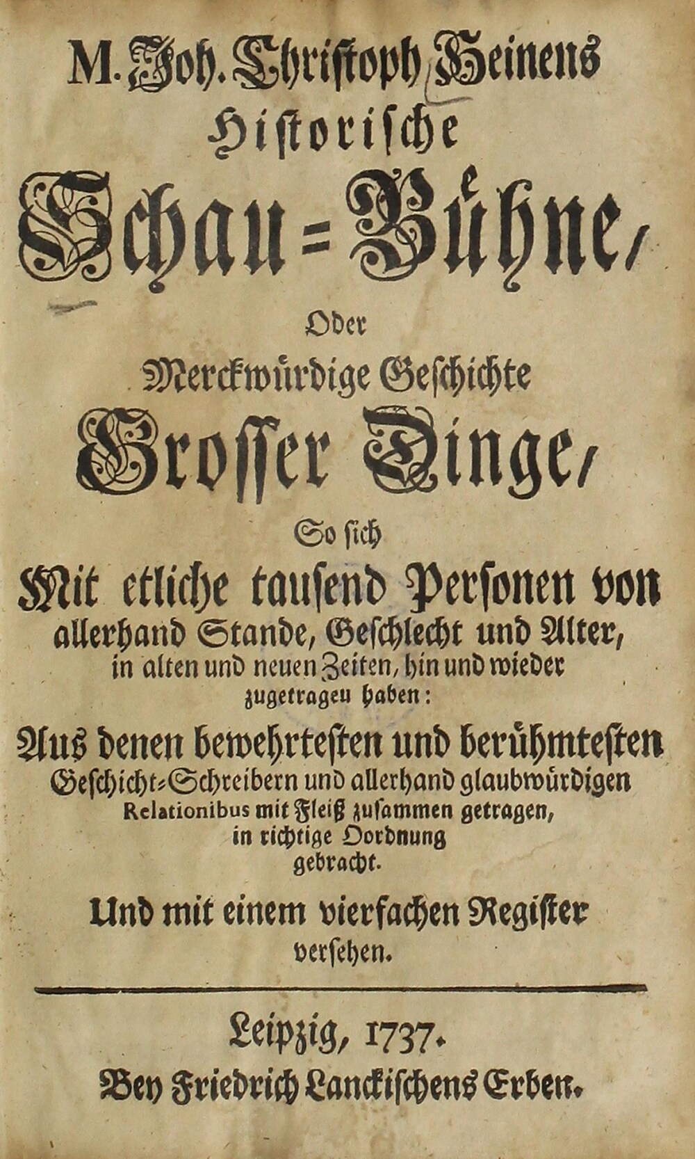 Cover für Historische Schau-Bühne