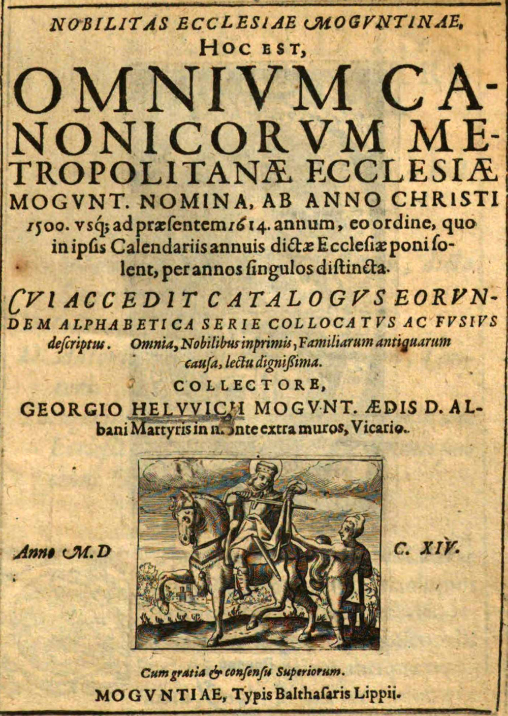 Cover für Nobilitas ecclesiae Moguntinae