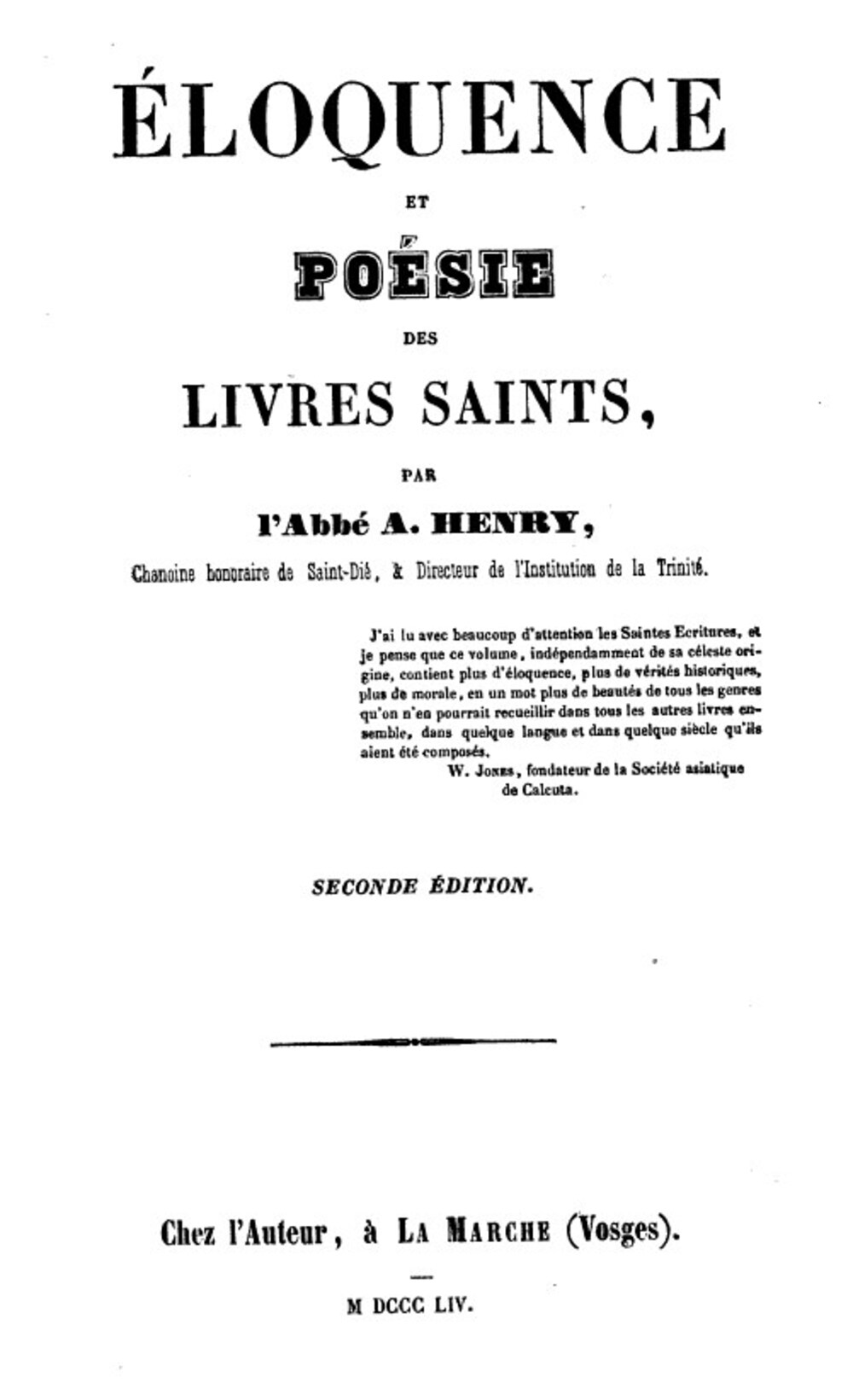 Cover für Éloquence et poésie des livres saints