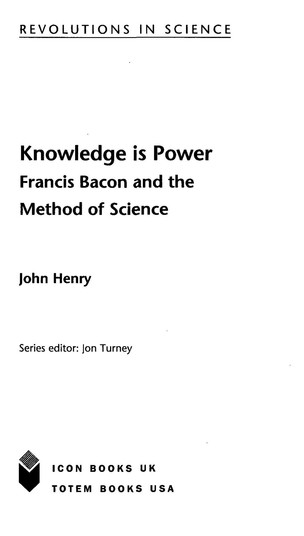 Cover für Knowledge is power