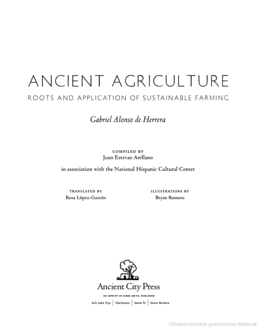 Cover für Ancient agriculture