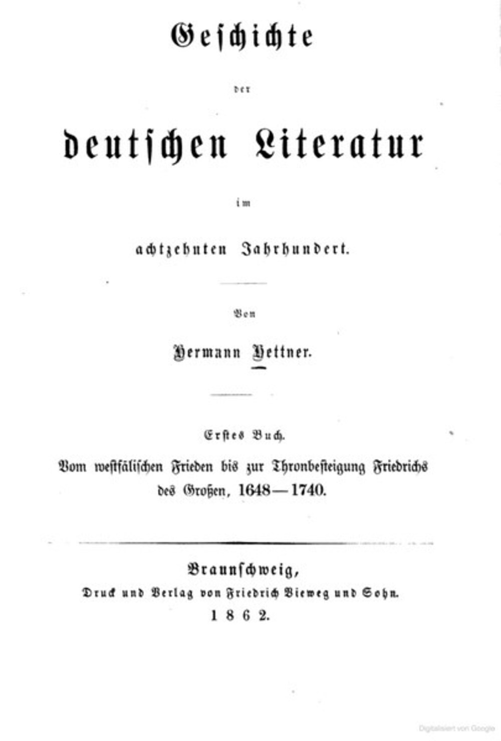 Cover für Geschichte der deutschen Literatur im achtzehnten Jahrhundert