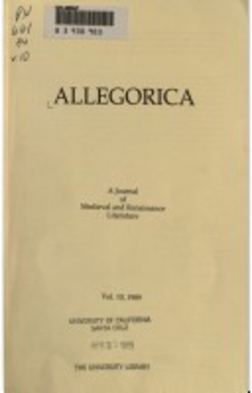 Cover für The "Allegari" of Pierre Bersuire