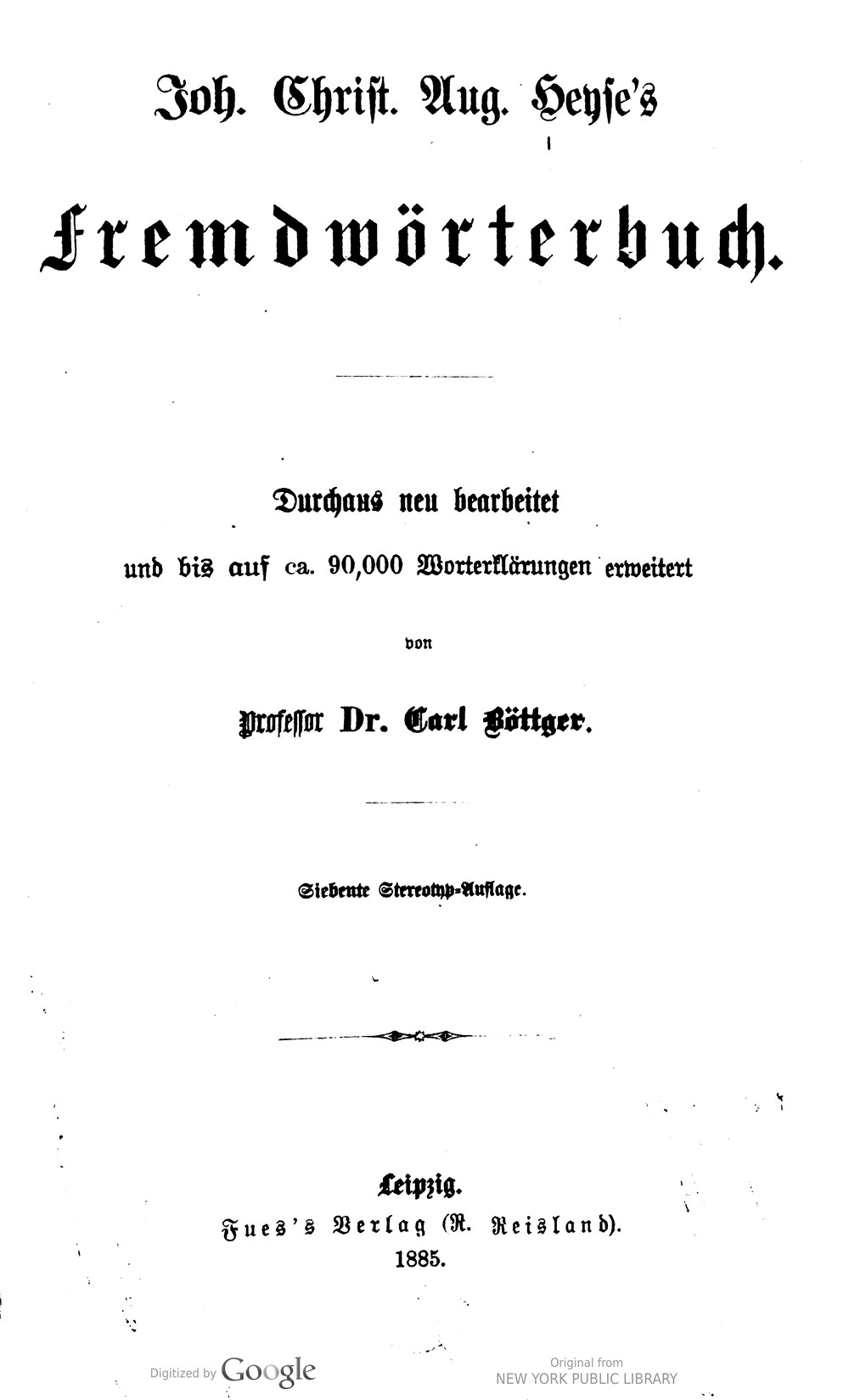 Cover für Fremdwörterbuch