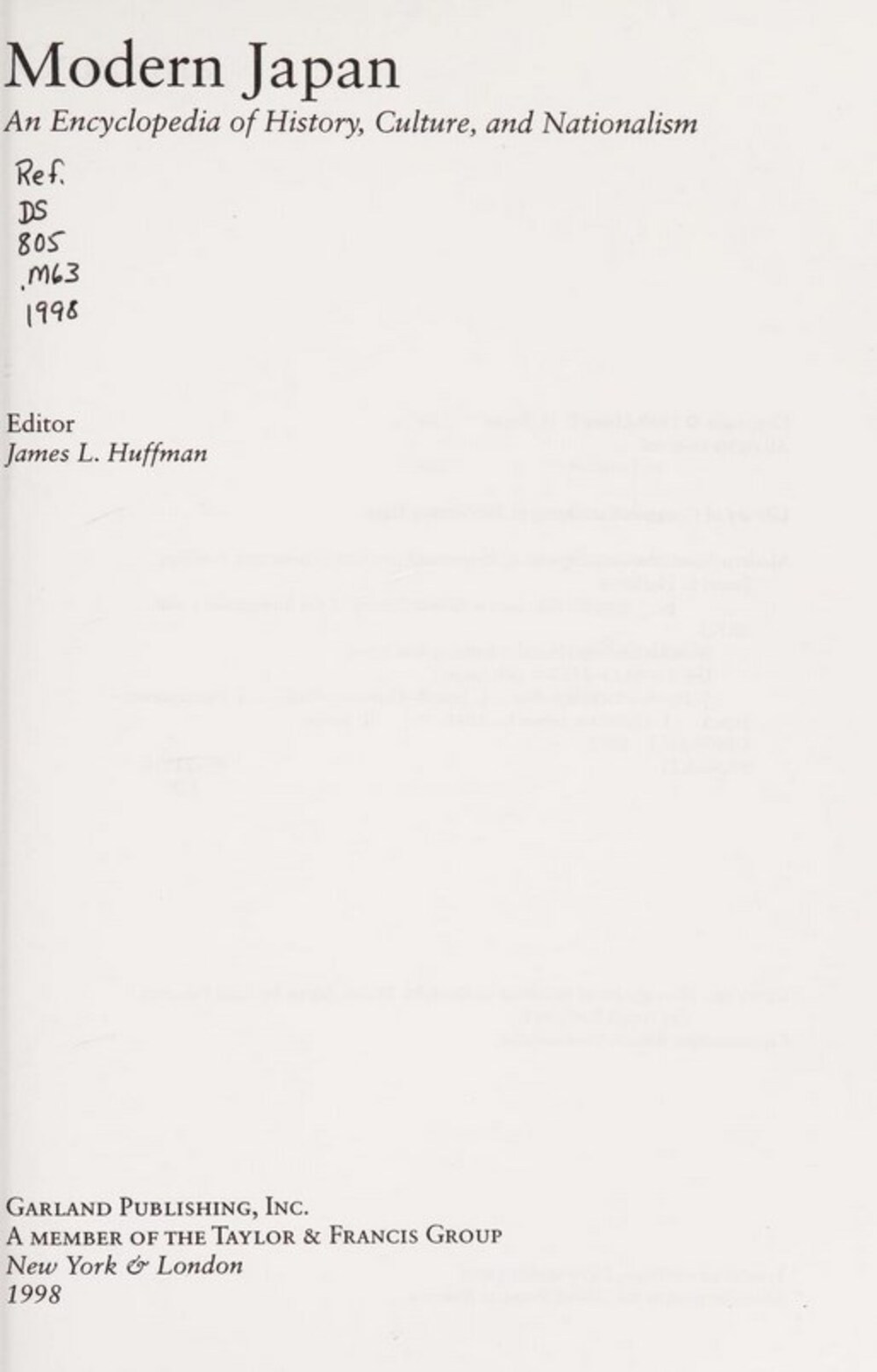 Cover für Modern Japan