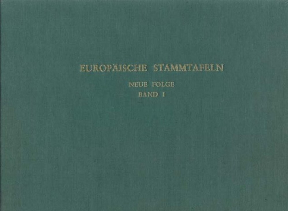 Cover für Europäische Stammtafeln