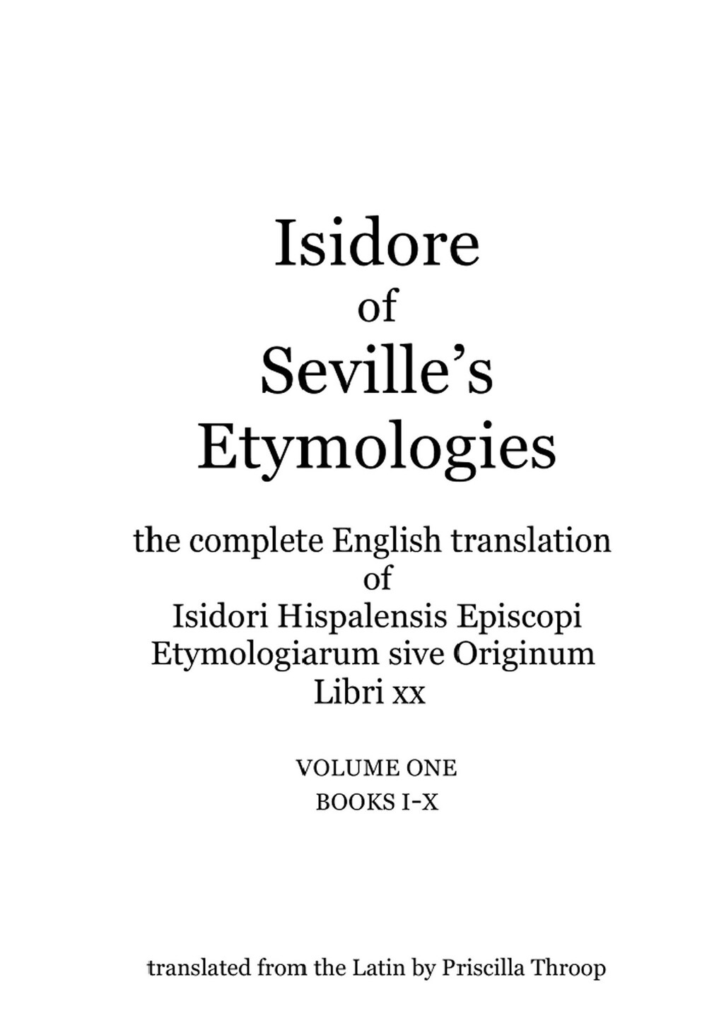 Cover für Etymologies