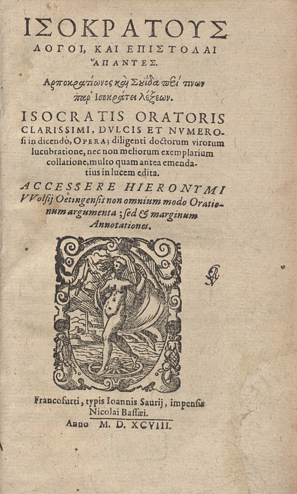Cover für Λογοι απεντες, και επιστολαι