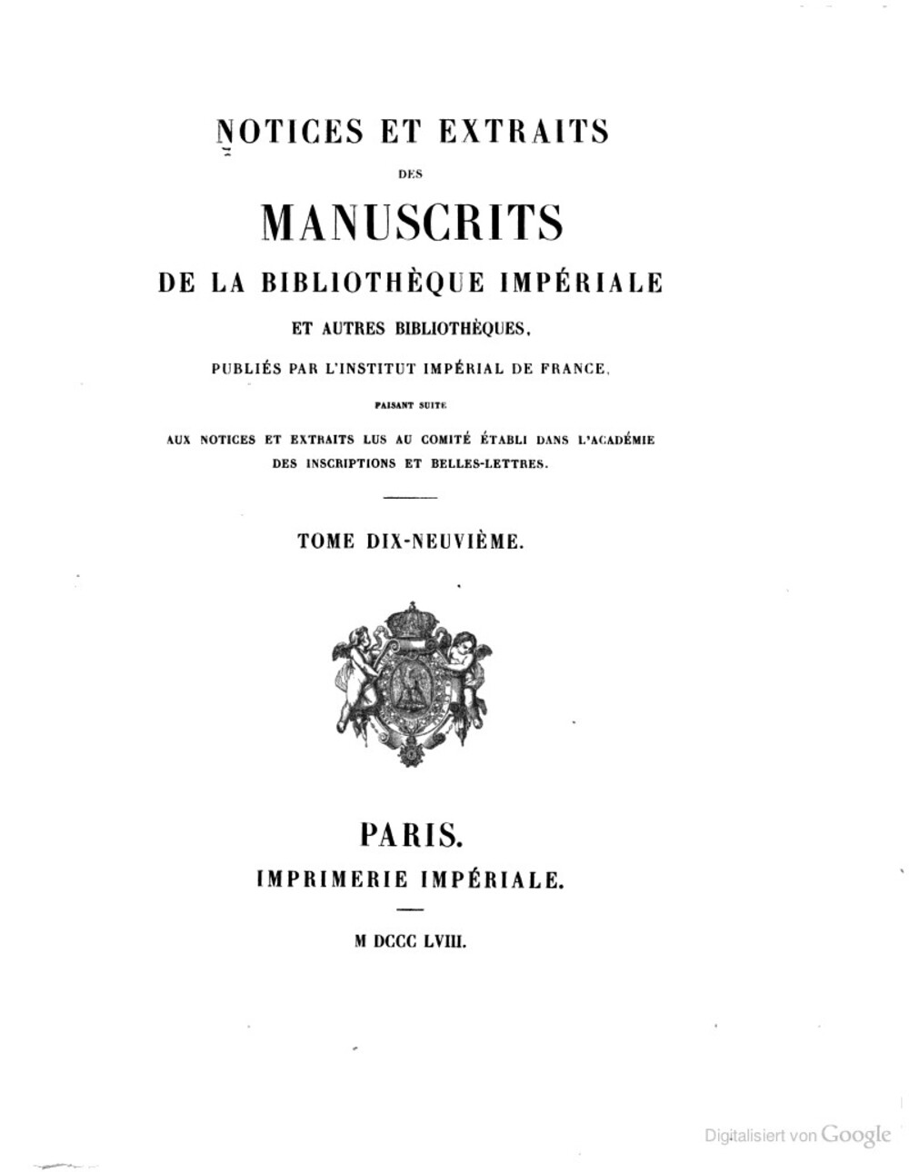 Cover für Extrait des cestes