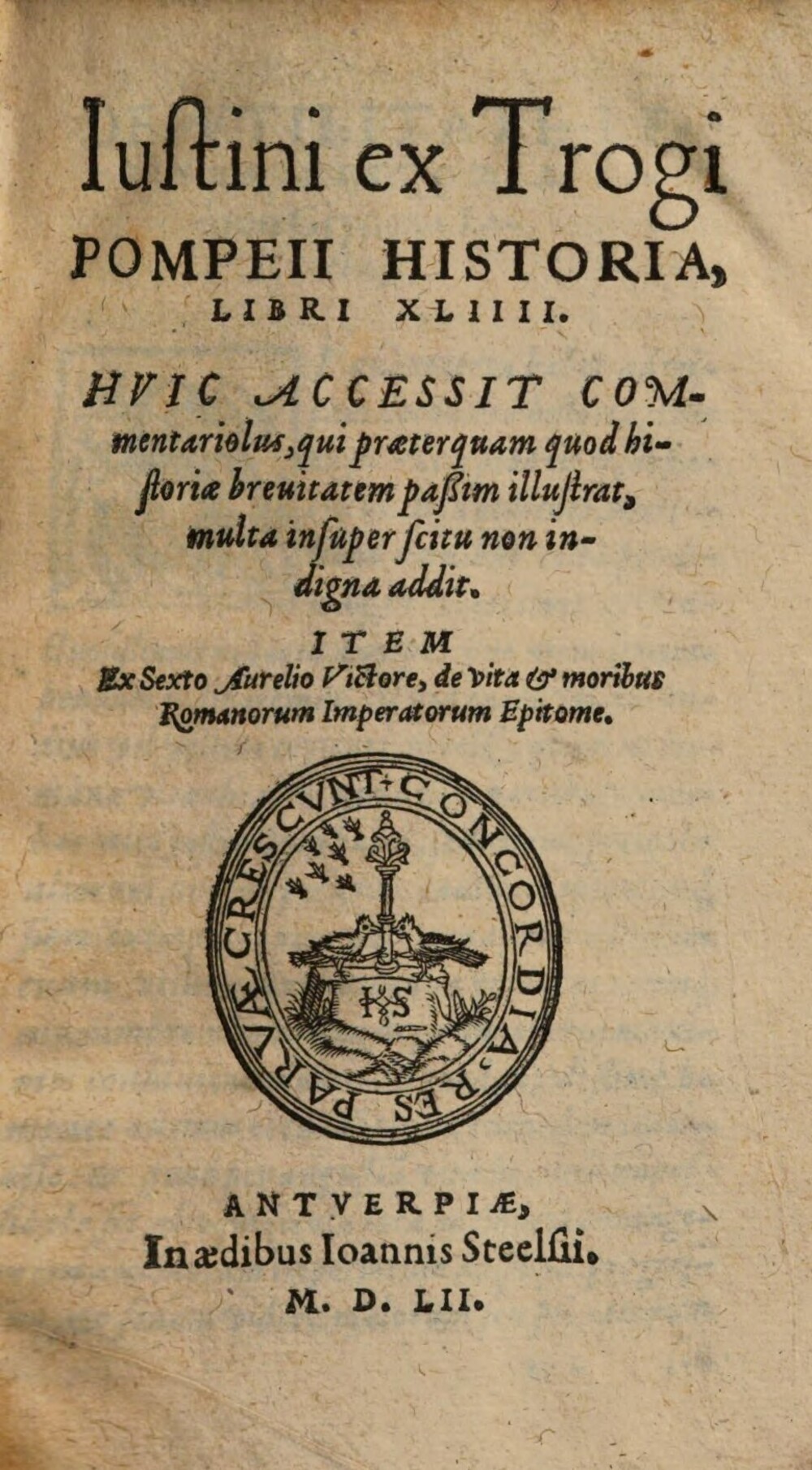 Cover für Ex Trogi Pompeii historia, libri XLIIII