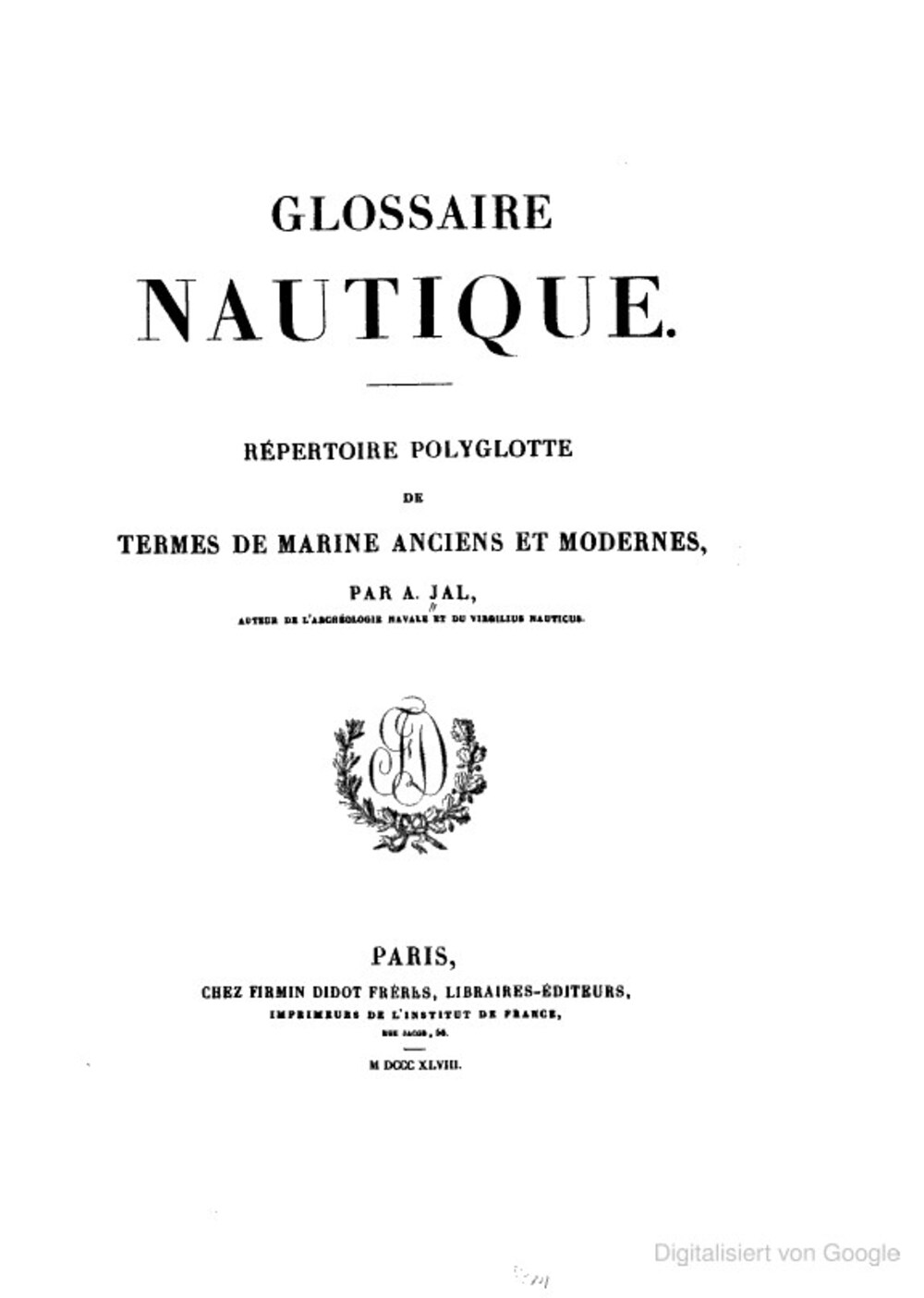 Cover für Glossaire nautique