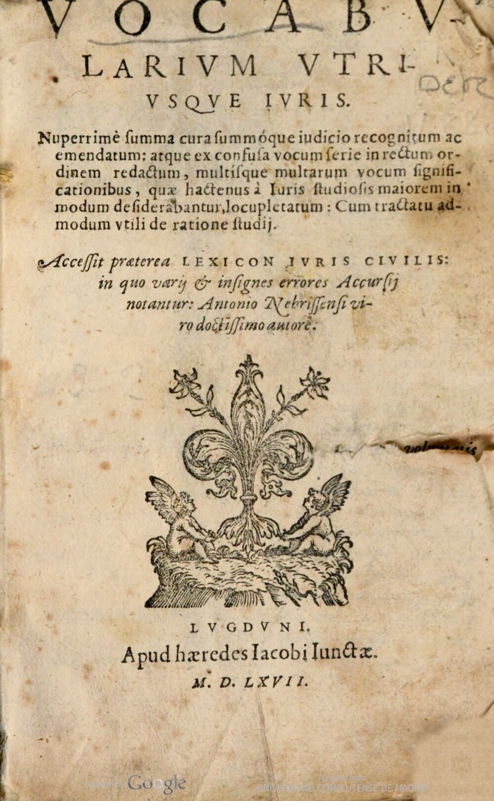 Cover für Lexicon iuris civilis