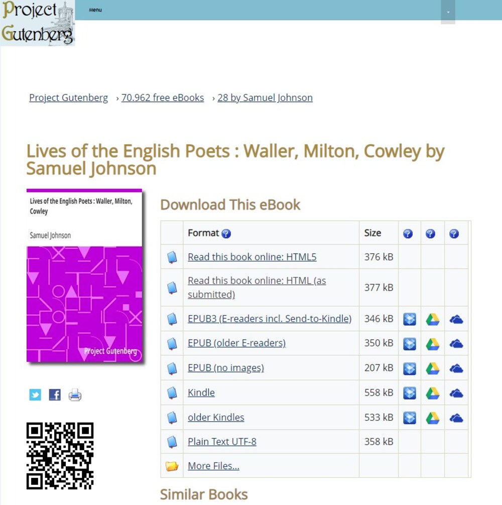 Cover für Lives of the English poets