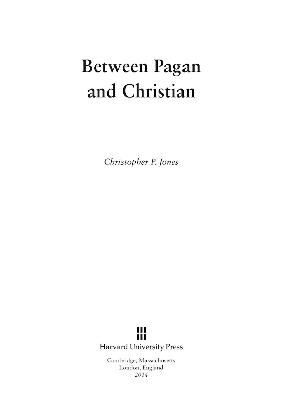 Cover für Between pagan and Christian
