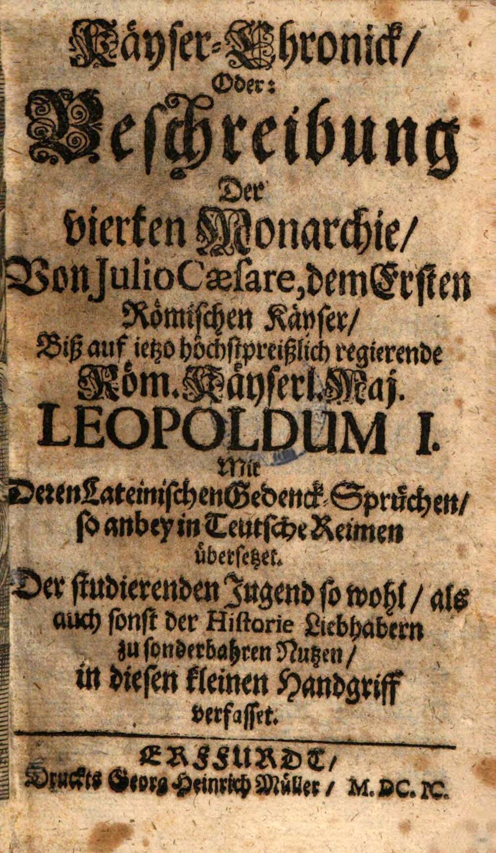Cover für Kaeyser-Chronick