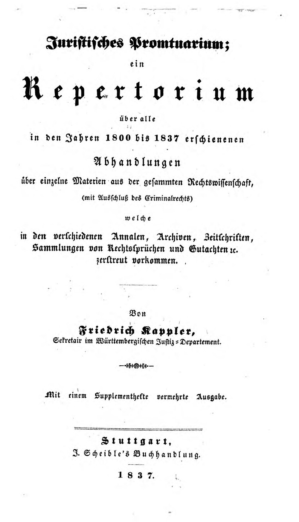 Cover für Juristisches Promtuarium