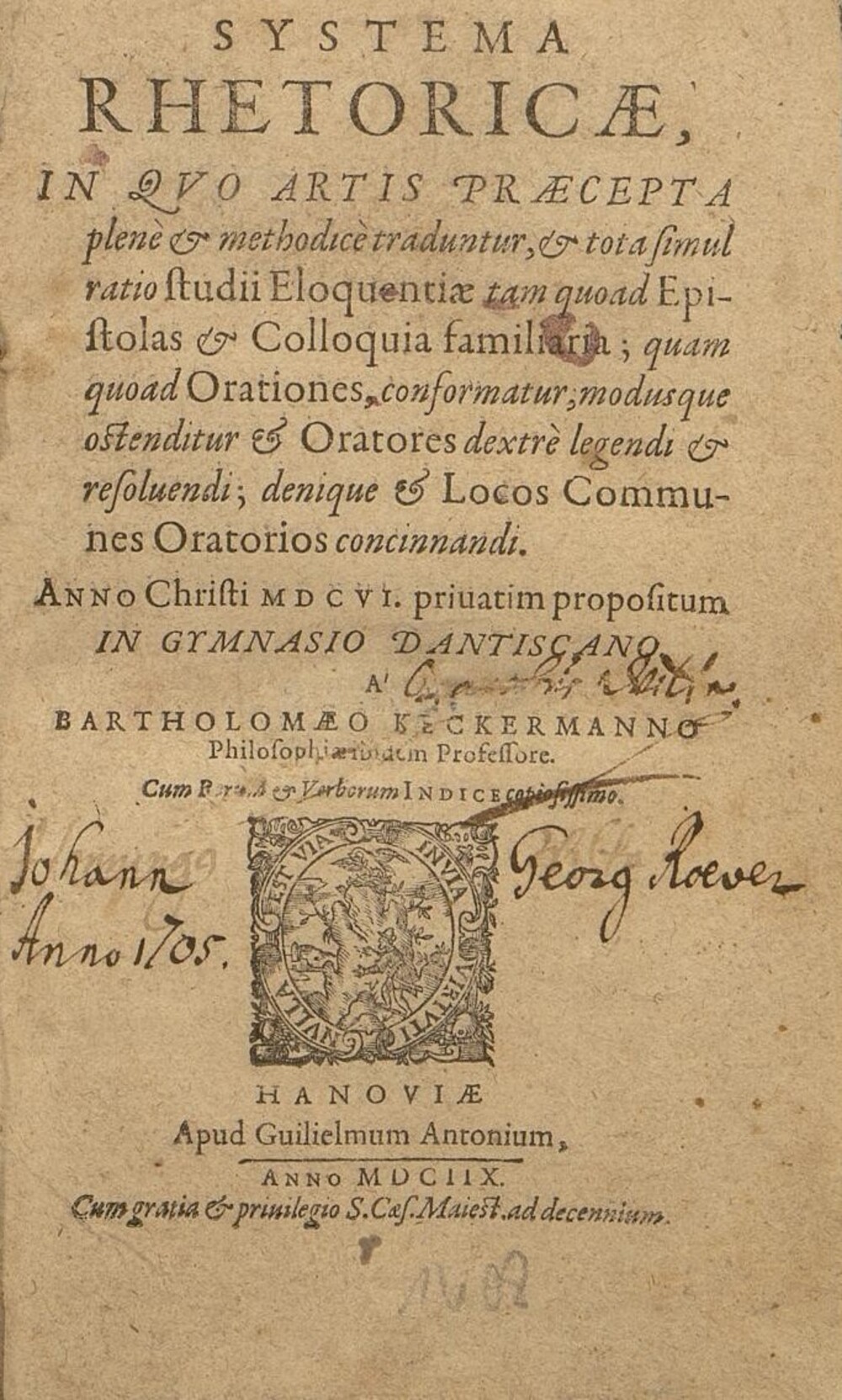 Cover für Systema rhetoricae