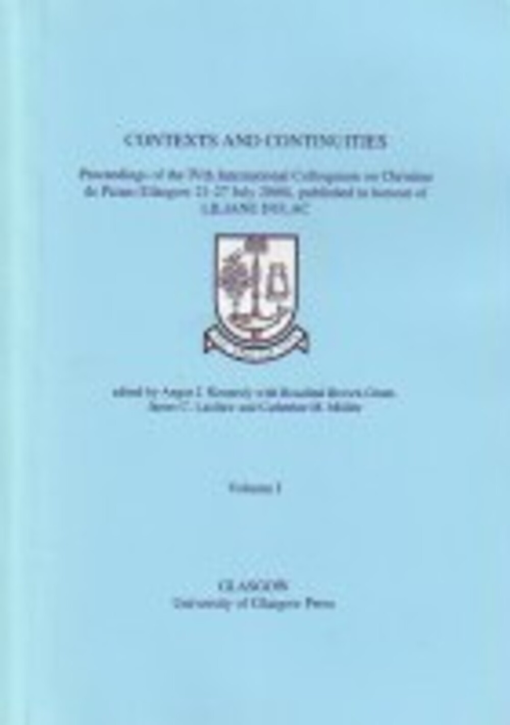 Cover für Contexts and continuities