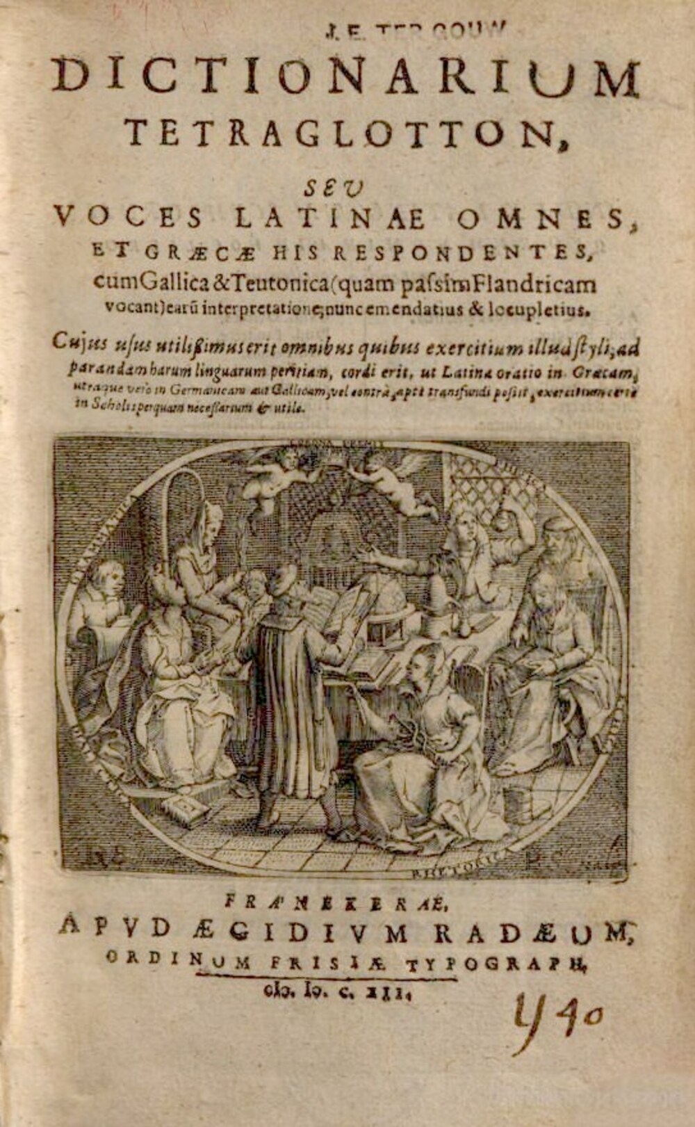 Cover für Dictionarium tetraglotton