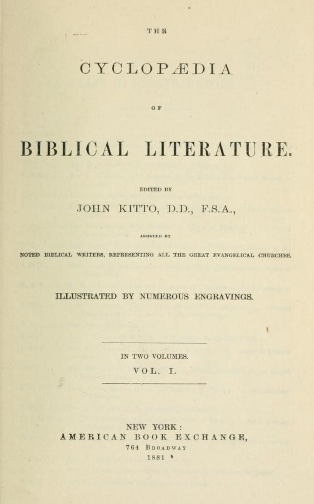Cover für The cyclopaedia of biblical literature