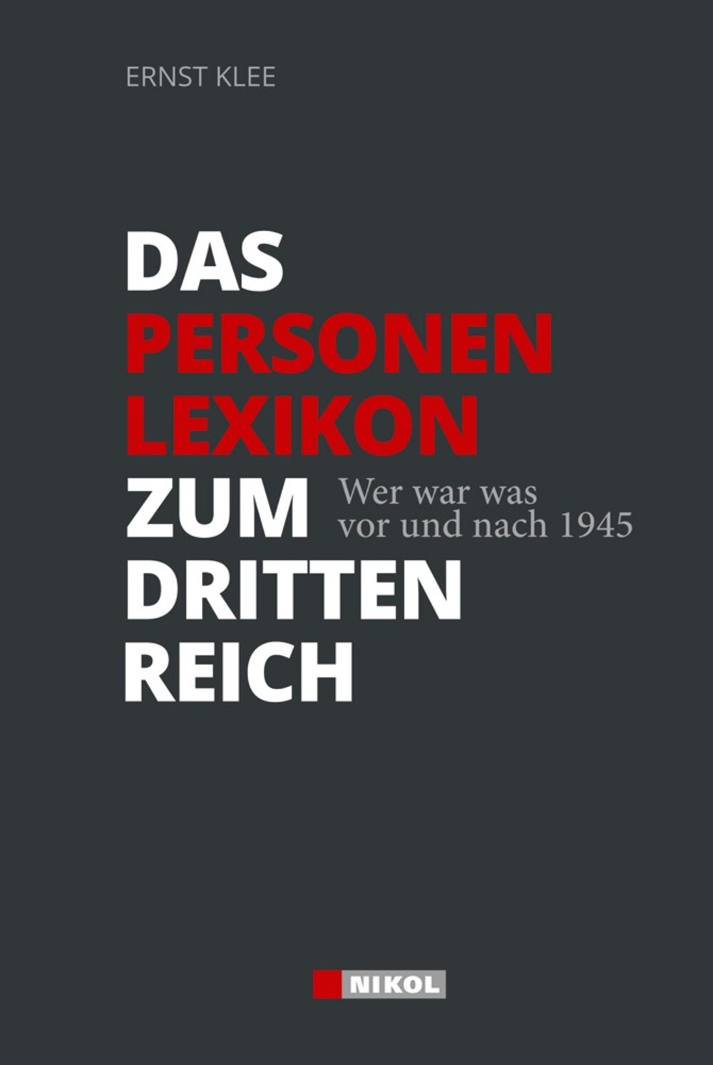 Cover für Das Personenlexikon zum Dritten Reich