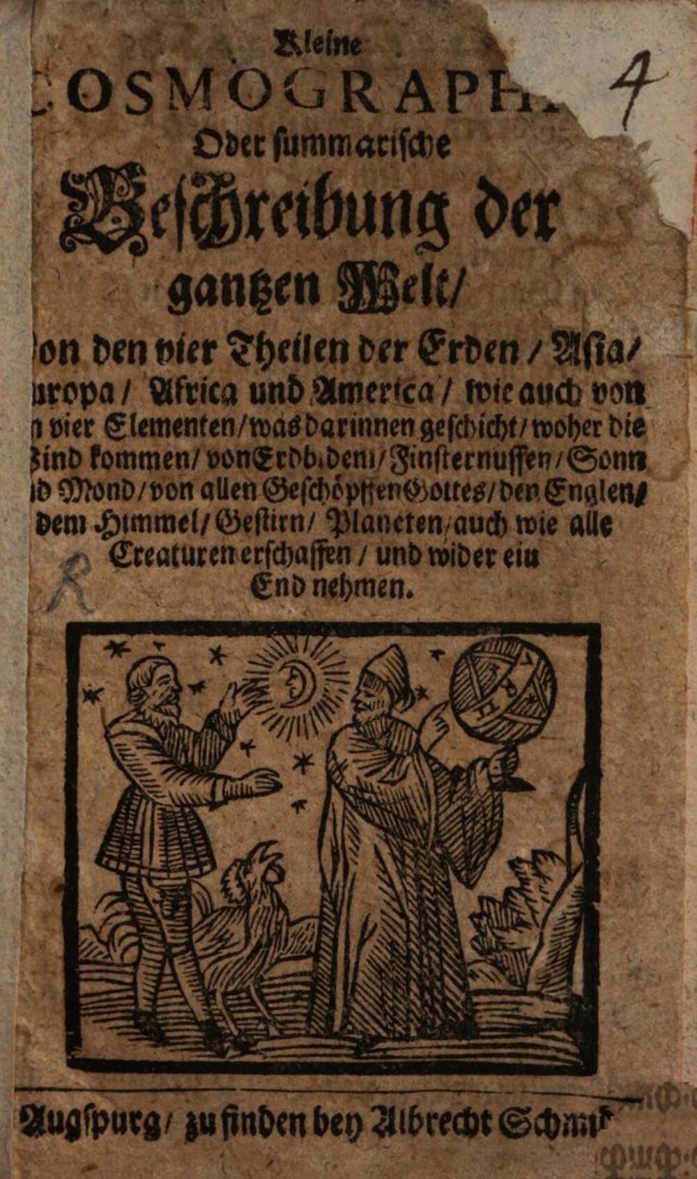 Cover für Kleine Cosmographia, Oder summarische Beschreibung der gantzen Welt